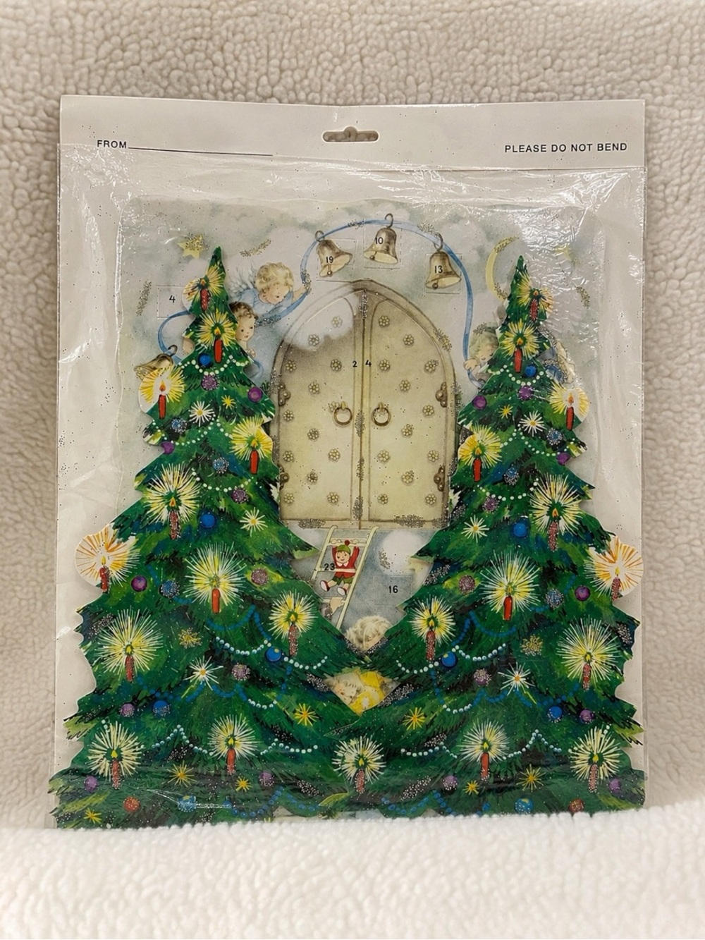 Vintage Korsch Verlag Advent Calendar Angels Christmas Tree 3D Luminous Germany